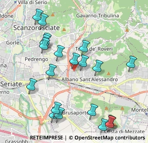 Mappa Via L. Spallanzani, 24061 Albano Sant'Alessandro BG, Italia (2.2115)