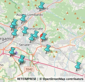 Mappa Via L. Spallanzani, 24061 Albano Sant'Alessandro BG, Italia (4.72067)