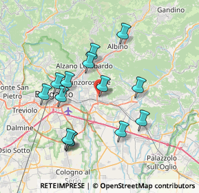 Mappa Via L. Spallanzani, 24061 Albano Sant'Alessandro BG, Italia (6.99143)