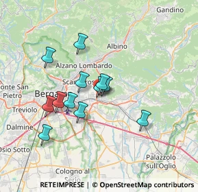 Mappa Via L. Spallanzani, 24061 Albano Sant'Alessandro BG, Italia (5.7275)