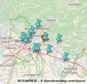 Mappa Via L. Spallanzani, 24061 Albano Sant'Alessandro BG, Italia (5.45727)