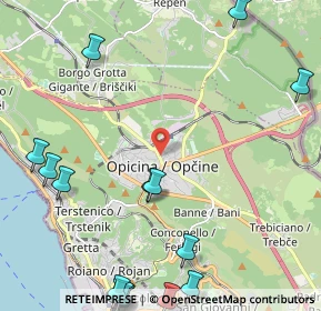 Mappa Via Prosecco, 34151 Trieste TS, Italia (3.335)