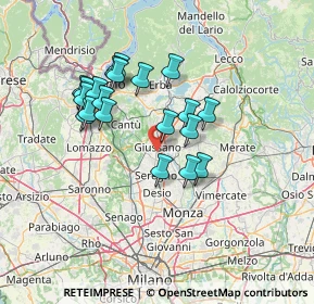 Mappa 20833 Giussano MB, Italia (12.1)