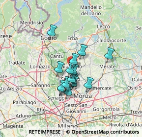 Mappa 20833 Giussano MB, Italia (9.482)