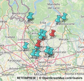 Mappa 20833 Giussano MB, Italia (11.40875)