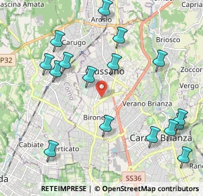 Mappa 20833 Giussano MB, Italia (2.37438)