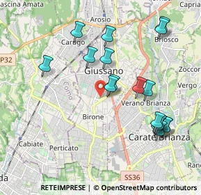 Mappa 20833 Giussano MB, Italia (2.05)