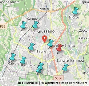 Mappa 20833 Giussano MB, Italia (2.31909)