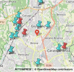 Mappa 20833 Giussano MB, Italia (2.52059)