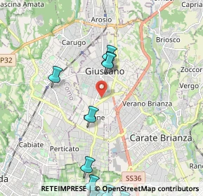 Mappa 20833 Giussano MB, Italia (2.9025)
