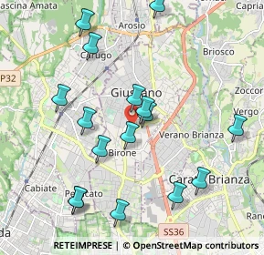 Mappa 20833 Giussano MB, Italia (2.0675)