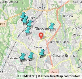 Mappa 20833 Giussano MB, Italia (2.04091)