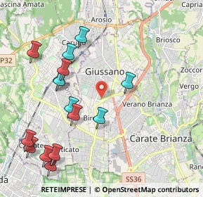 Mappa 20833 Giussano MB, Italia (2.30667)
