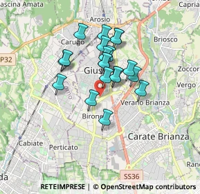 Mappa 20833 Giussano MB, Italia (1.302)