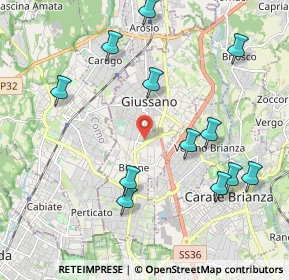 Mappa 20833 Giussano MB, Italia (2.24)