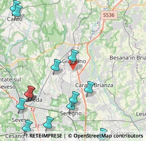 Mappa 20833 Giussano MB, Italia (5.72643)