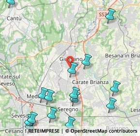Mappa 20833 Giussano MB, Italia (5.79267)