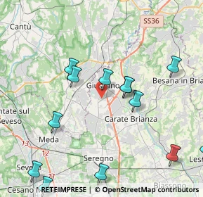 Mappa 20833 Giussano MB, Italia (5.01786)