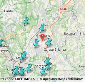 Mappa 20833 Giussano MB, Italia (5.74563)