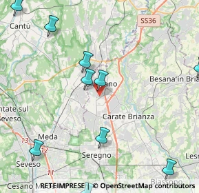 Mappa 20833 Giussano MB, Italia (5.75909)