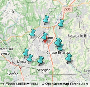 Mappa 20833 Giussano MB, Italia (3.39538)