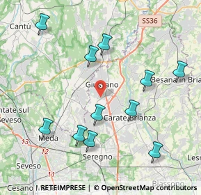 Mappa 20833 Giussano MB, Italia (4.29727)
