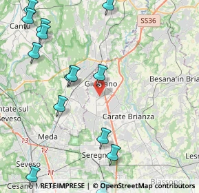 Mappa 20833 Giussano MB, Italia (5.47214)