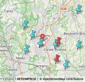 Mappa 20833 Giussano MB, Italia (4.00182)