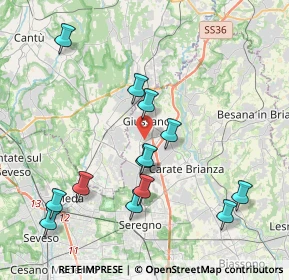 Mappa 20833 Giussano MB, Italia (4.16154)