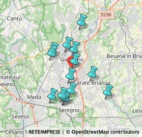 Mappa 20833 Giussano MB, Italia (2.98643)