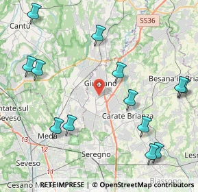 Mappa 20833 Giussano MB, Italia (5.07769)