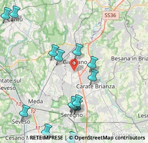 Mappa 20833 Giussano MB, Italia (5.054)