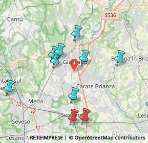Mappa 20833 Giussano MB, Italia (4.98154)