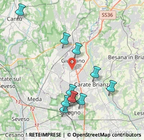 Mappa 20833 Giussano MB, Italia (4.00636)