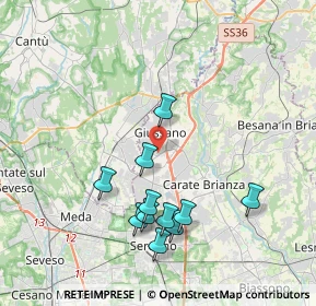 Mappa 20833 Giussano MB, Italia (3.79727)