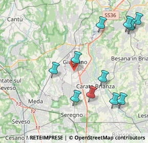 Mappa 20833 Giussano MB, Italia (4.64364)