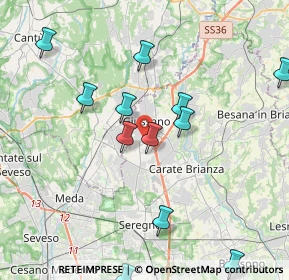 Mappa 20833 Giussano MB, Italia (4.31417)