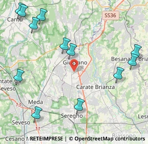 Mappa 20833 Giussano MB, Italia (5.4575)