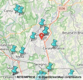 Mappa 20833 Giussano MB, Italia (5.9785)