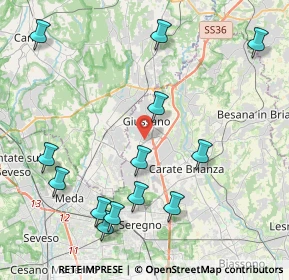 Mappa 20833 Giussano MB, Italia (4.81538)