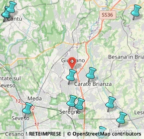 Mappa 20833 Giussano MB, Italia (6.72231)