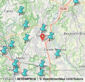 Mappa 20833 Giussano MB, Italia (5.54429)