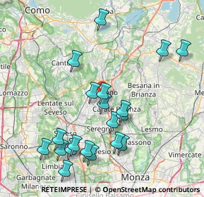 Mappa 20833 Giussano MB, Italia (8.462)