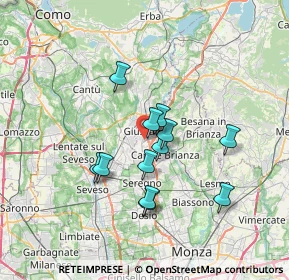 Mappa 20833 Giussano MB, Italia (5.60333)