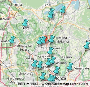 Mappa 20833 Giussano MB, Italia (9.2685)