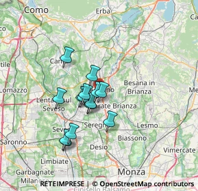 Mappa 20833 Giussano MB, Italia (5.13571)