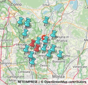 Mappa 20833 Giussano MB, Italia (6.22)