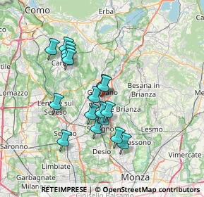 Mappa 20833 Giussano MB, Italia (6.01176)