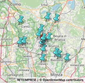 Mappa 20833 Giussano MB, Italia (5.42647)
