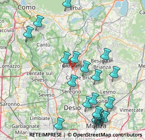Mappa 20833 Giussano MB, Italia (9.39)